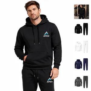 Mens Outfits 2 Piece Fleece Hoodies & Joggers Sweatsuit Set