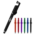 3 In 1 Plastic Gel Ink Pen with Stylus & Phone Stand | https://www.bestnamebadges.com