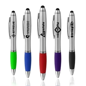 Classic Soft Touch Stylus Ballpoint Pen W/ Twist Action