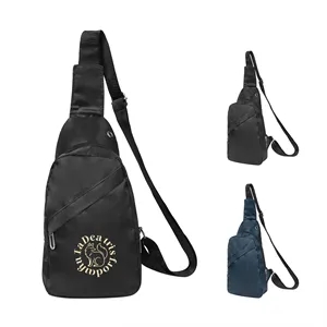 Durable Crossbody Sling Bag Backpack W/ Earbud Hole
