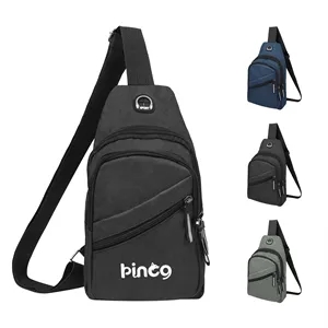 Travel Crossbody Sling Bag Backpack W/ Earbud Hole