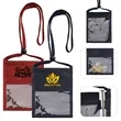 Double Side Clear Window Pouch Neck Wallet W/ Lanyard | https://www.bestnamebadges.com
