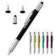 6 In 1 Plastic Multi Tool Pen W/ Stylus Tip& Ruler | https://www.bestnamebadges.com