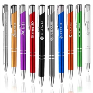 1.0mm Sleek Metal Click Ballpoint Pen
