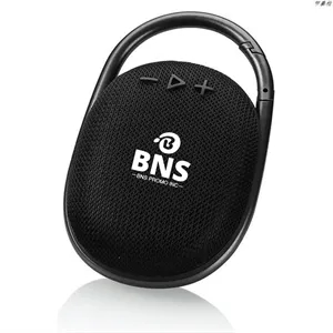 Portable Clip Bluetooth Speaker with Integrated Carabiner