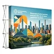 10'x8' Full Color Fabric Pop Up Straight Display Stand | https://www.bestnamebadges.com