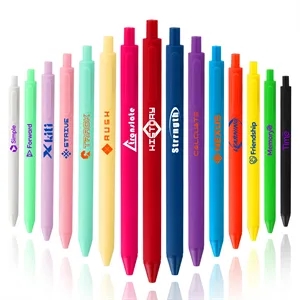 1.0mm Macaron Soft Touch Retractable Ballpoint Pen