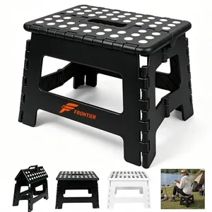Portable Plastic Foldable Step Stool W/ Carry Handle