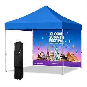 10' Full Color Dye Sublimation Tent Wall W/ Hook & Loop