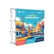 8Ft Full Color Pop Up Straight Backdrop Wall Kit | https://www.bestnamebadges.com
