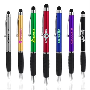 Soft Touch Retractable Plastic Stylus Pen