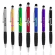 Soft Touch Retractable Plastic Stylus Pen | https://www.bestnamebadges.com