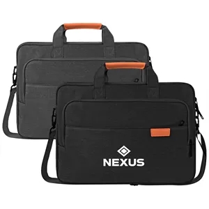16" Business Laptop Shoulder Bag W/ Luggage Strap