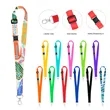 3/4" Full Color Adjustable Lanyard W/ Safety Breakaway | https://www.bestnamebadges.com