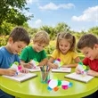 Flower Shape Highlighter W/ 5 Different Colors | https://www.bestnamebadges.com