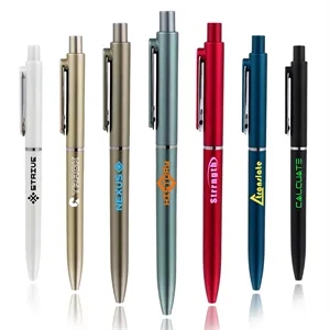 0.5mm Heavy Duty Retractable Gel Ink Pen W/ Metal Clip