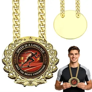 6" Bold Personalized Plastic Presidential Champ Chain