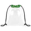 PVC Clear Stadium Bag Drawstring Backpack 12"x12" | https://www.bestnamebadges.com