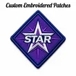 50% Custom Embroidered Patches - Iron On Backing | https://www.bestnamebadges.com