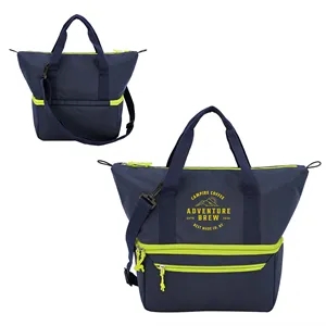 Jasper 2-Compartment 600D Premier Polyester Square Cooler Ba