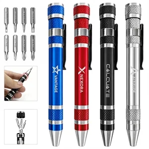 8 In 1 Mini Pocket MultiTool Pen Screwdriver Set