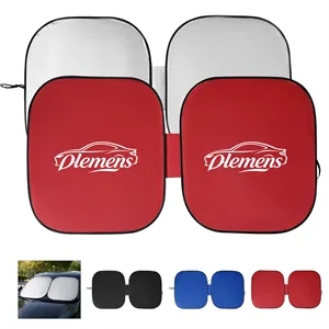 51"x30" Foldable Polyester Car Windshield Sun Shade W/ Pouch