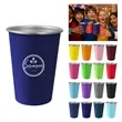 16oz Colorful Stackable Stainless Steel Pint Cup | https://www.bestnamebadges.com