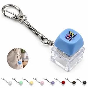 Clicky Keyboard Fidget Toy Keychain For Stress Relief