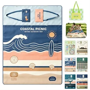 Waterproof  PVC 2 in 1 Tote Bag Picnic Blanket