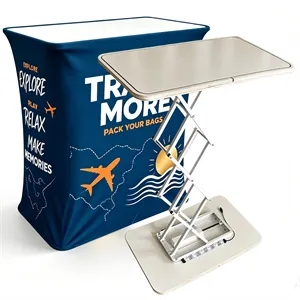 Portable Customizable Square Pop Up Display Podium Kit
