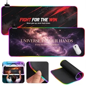 31.5"x11.8" Large RGB Gaming Mouse Pad W/ 14 Light Modes