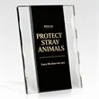 Two Tone Modern Clear Crystal Trophy Award W/ Stand | https://www.bestnamebadges.com