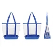 Stadium Approved Large Clear Tote Bag W/ Zipper Closure | https://www.bestnamebadges.com