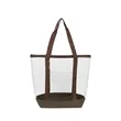 Stadium Approved Large Clear Tote Bag W/ Zipper Closure | https://www.bestnamebadges.com