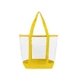 Stadium Approved Large Clear Tote Bag W/ Zipper Closure | https://www.bestnamebadges.com