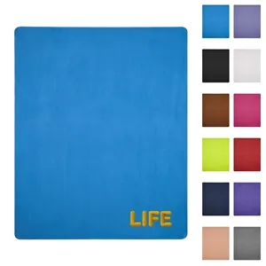 380GSM Double Layer Cozy Fleece Blanket 50"x60"