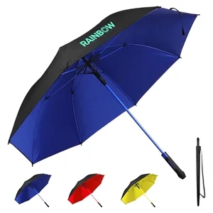 61" Arc Double Canopy Auto Open Windproof Golf Umbrella