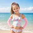 Full Color UV Protection Cooling Kids Arm Sleeves | https://www.bestnamebadges.com