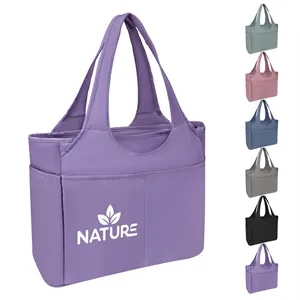 Large Oxford Travel Gym Shoulder Tote Bag W/ Zipper