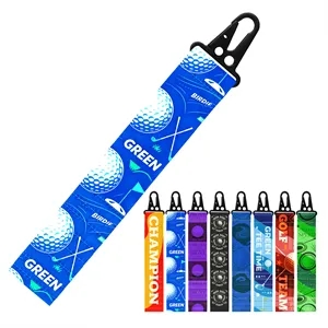Full Color Golf Tee Holder W/ Sling Snap Hook