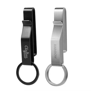 Stainless Steel Belt Key Clip With 2 Keyring
