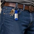 Woven Strap Keychain W/ Engraved Custom Metal Clip | https://www.bestnamebadges.com