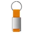 Woven Strap Keychain W/ Engraved Custom Metal Clip | https://www.bestnamebadges.com