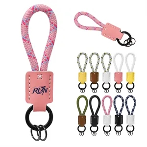 Soft Leather Keychain Car Key Fob Holder