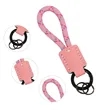 Soft Leather Keychain Car Key Fob Holder | https://www.bestnamebadges.com