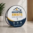 Circle Pop Up Banners | https://www.bestnamebadges.com