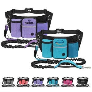Oxford Hands Free Dog Leash W/ Waist Pack