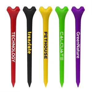 3 1/4" Performance Plastic Golf Tees W/ 1 Color Logo