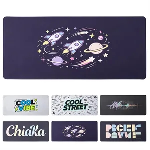 Large Desk Mat Long Mouse Pad W/ Stitched Edge 35.4"x15.7"