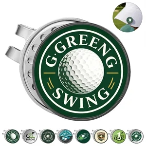 Personalized Golf Hat Clip W/ Magnetic Ball Marker